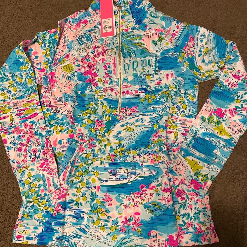 Lilly Pulitzer postcards to positano popover NWT